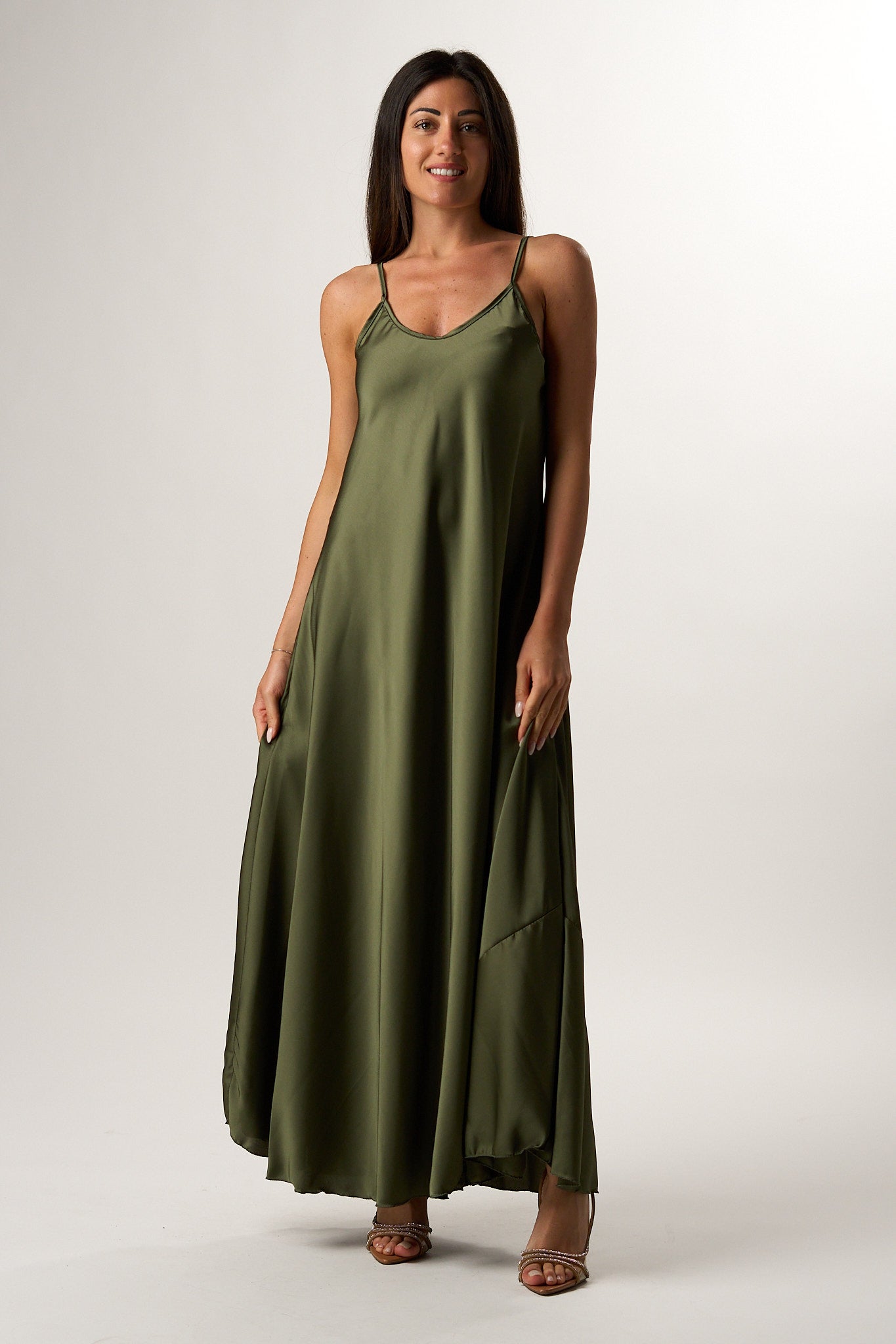 Abito Lungo Satin