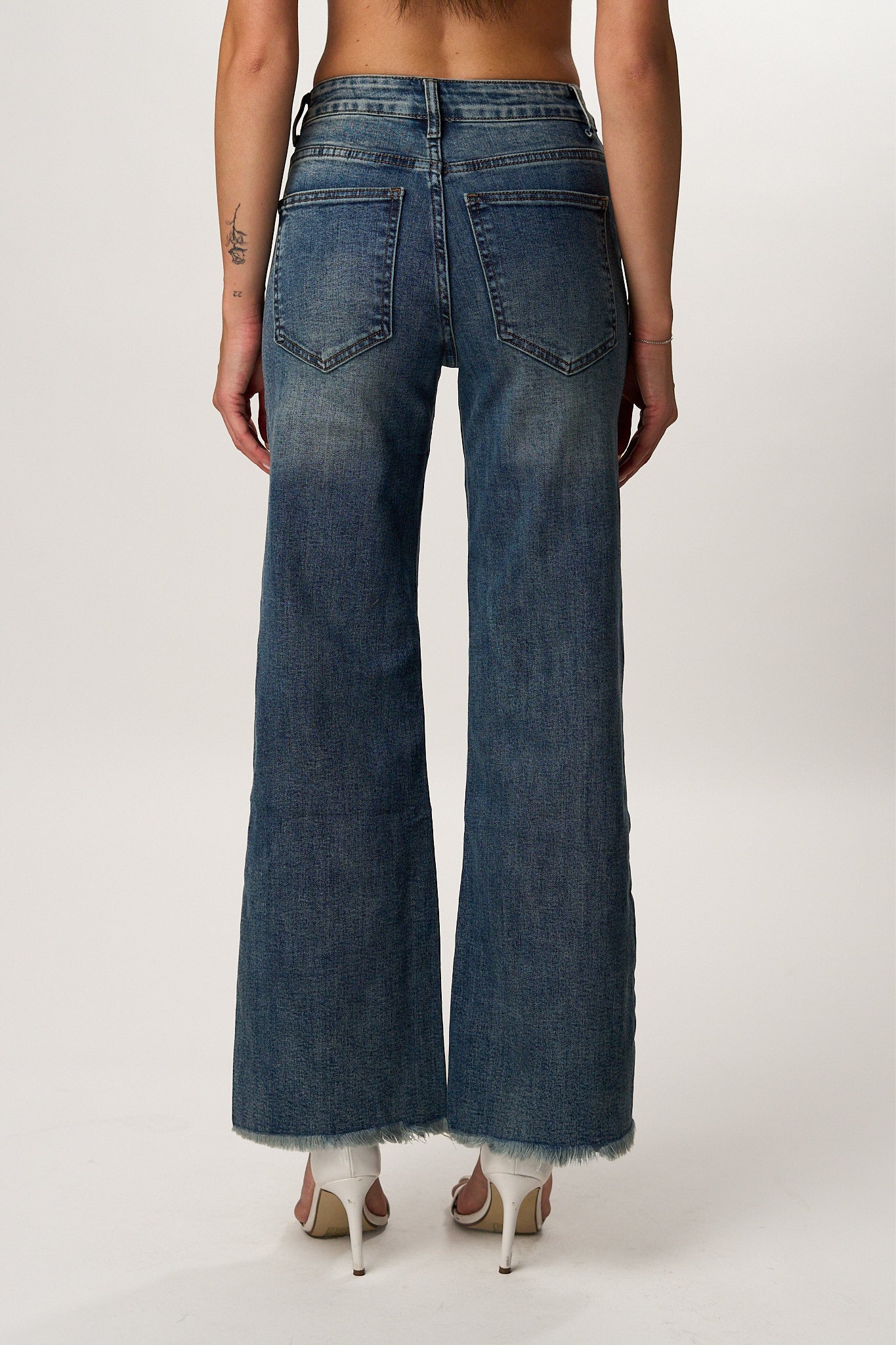 Jeans Wideleg Sfrangiato
