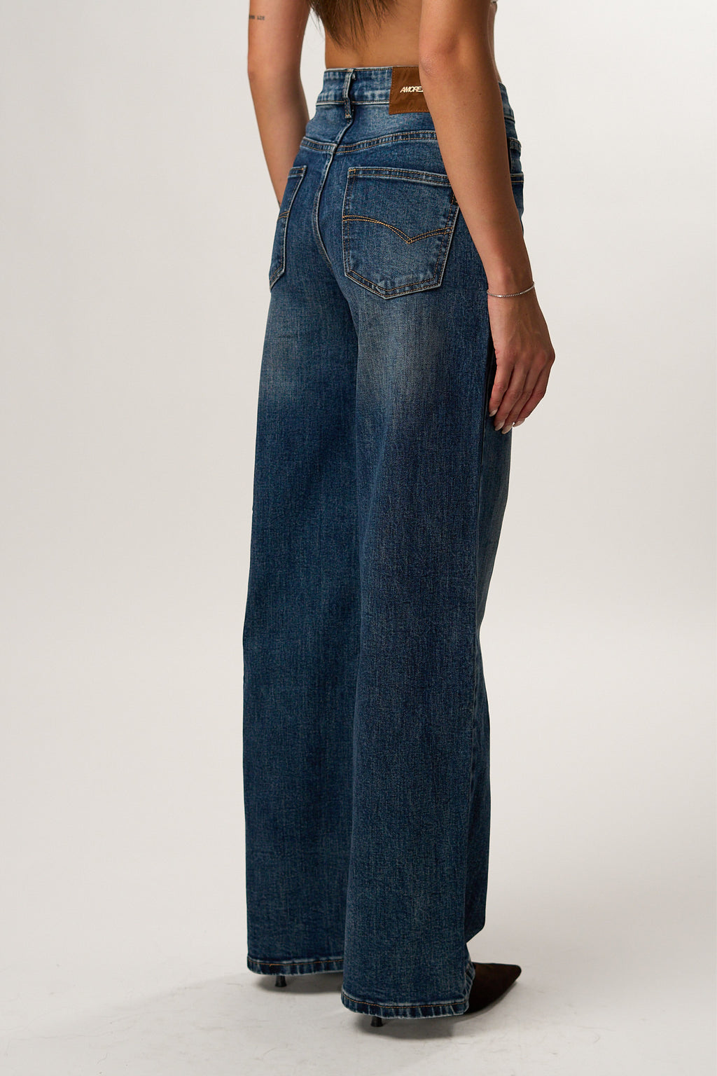 Jeans Wideleg Blu