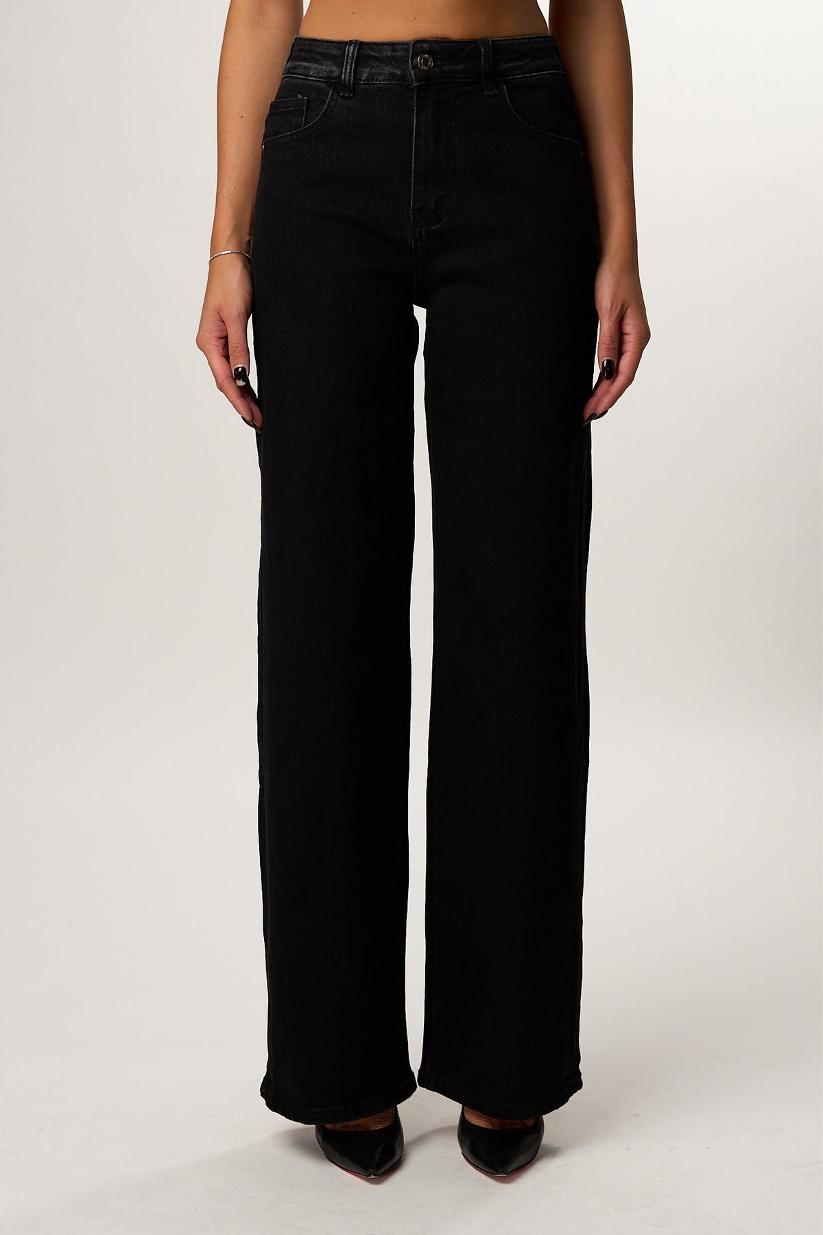 Jeans Wideleg Black