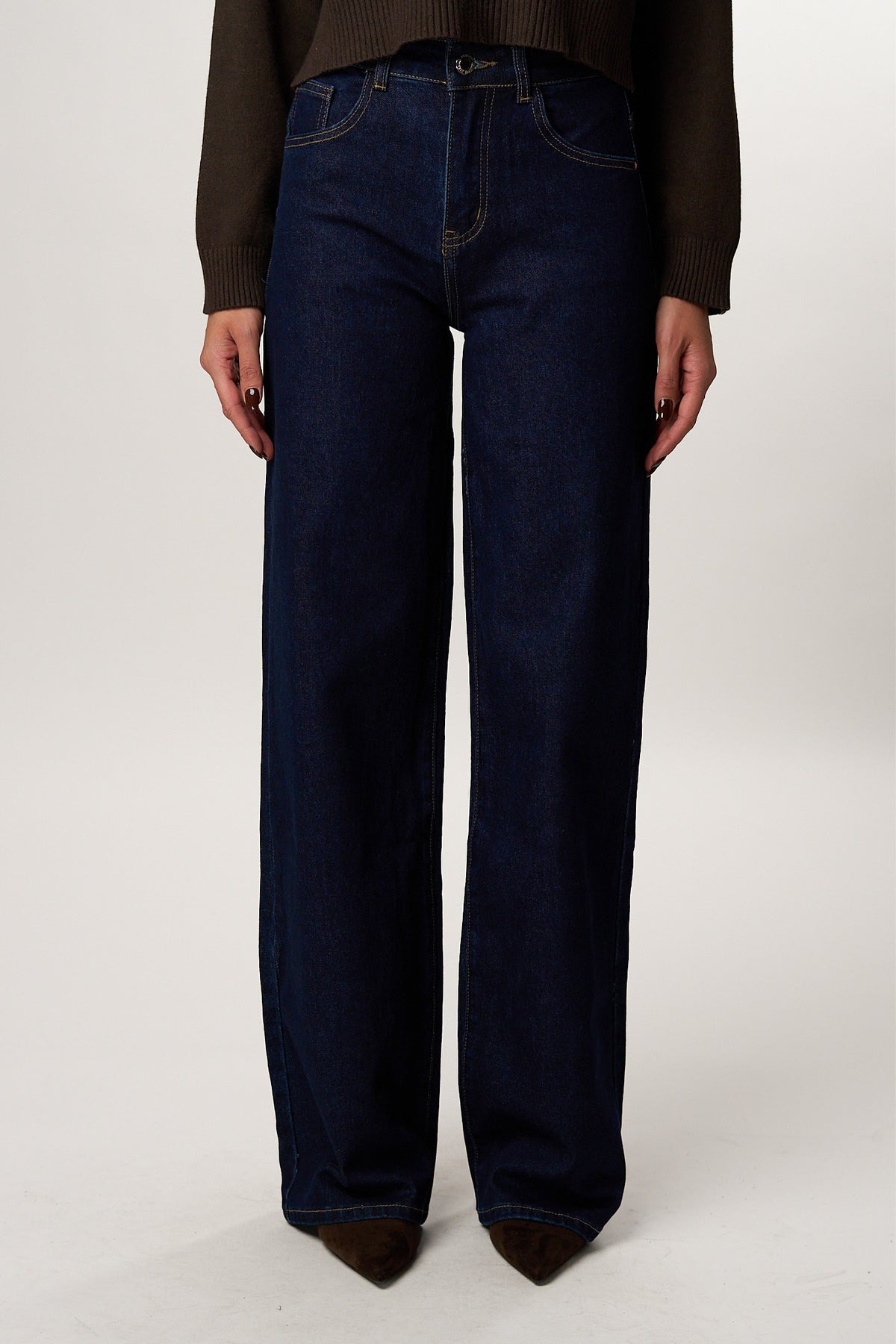Jeans Wideleg Blu Intenso
