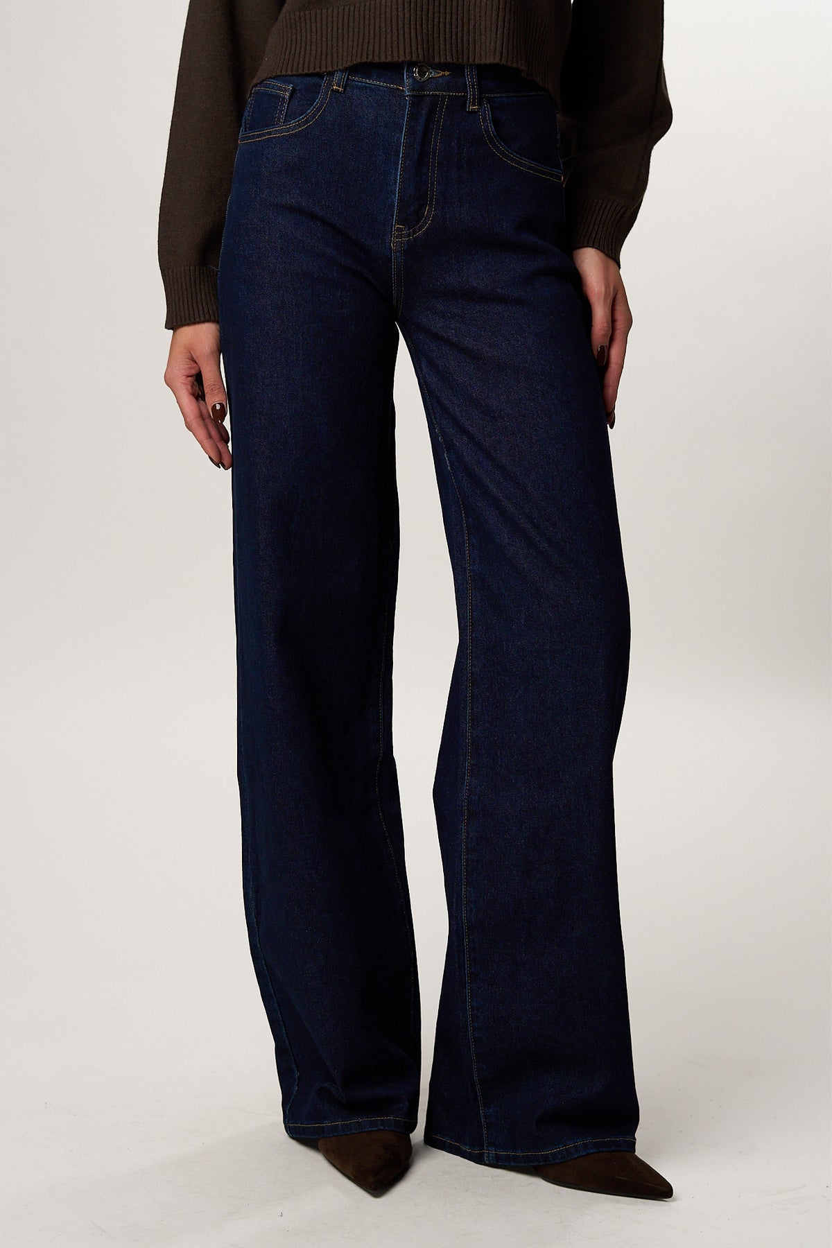 Jeans Wideleg Blu Intenso