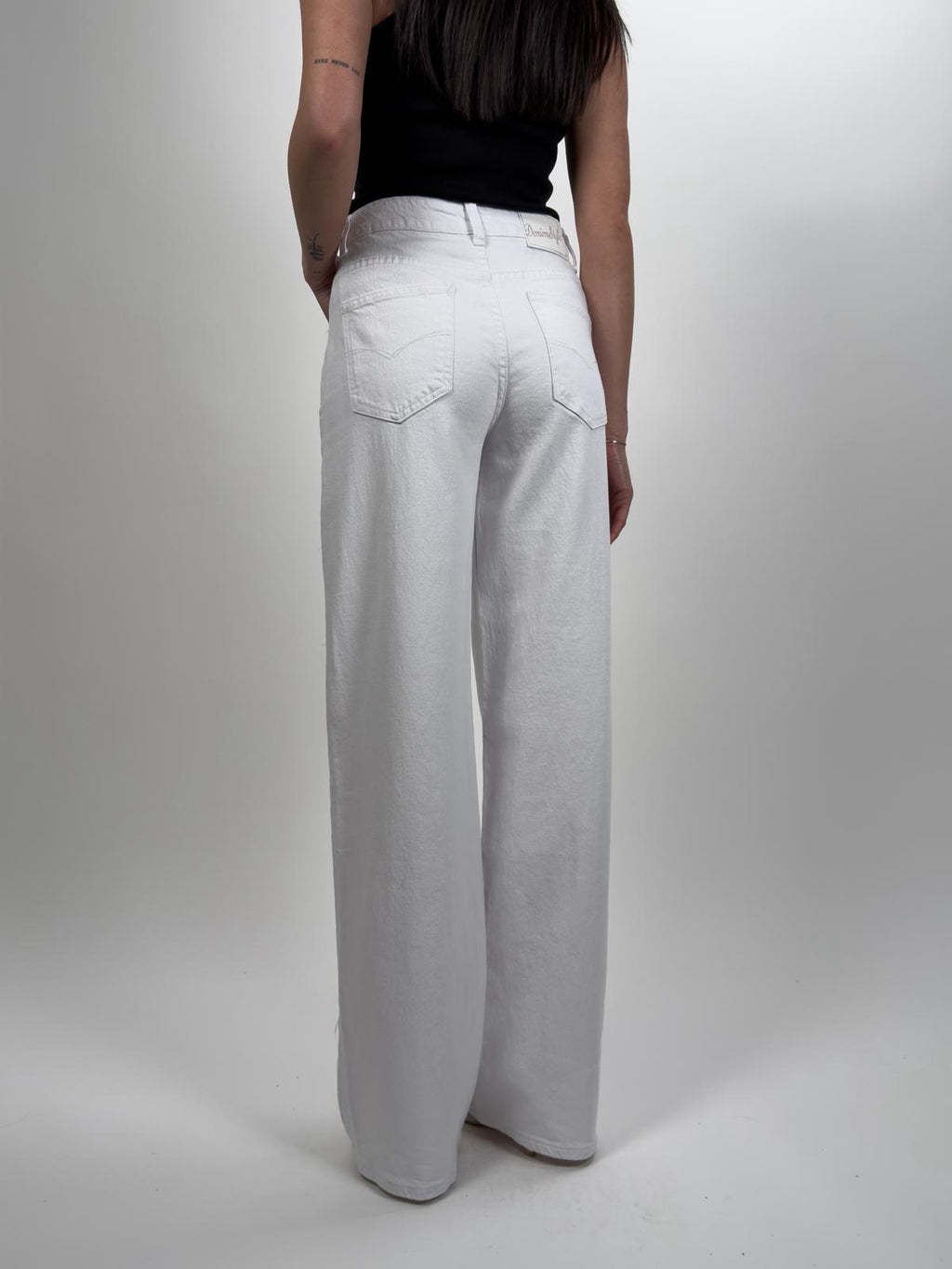 Jeans Wideleg White