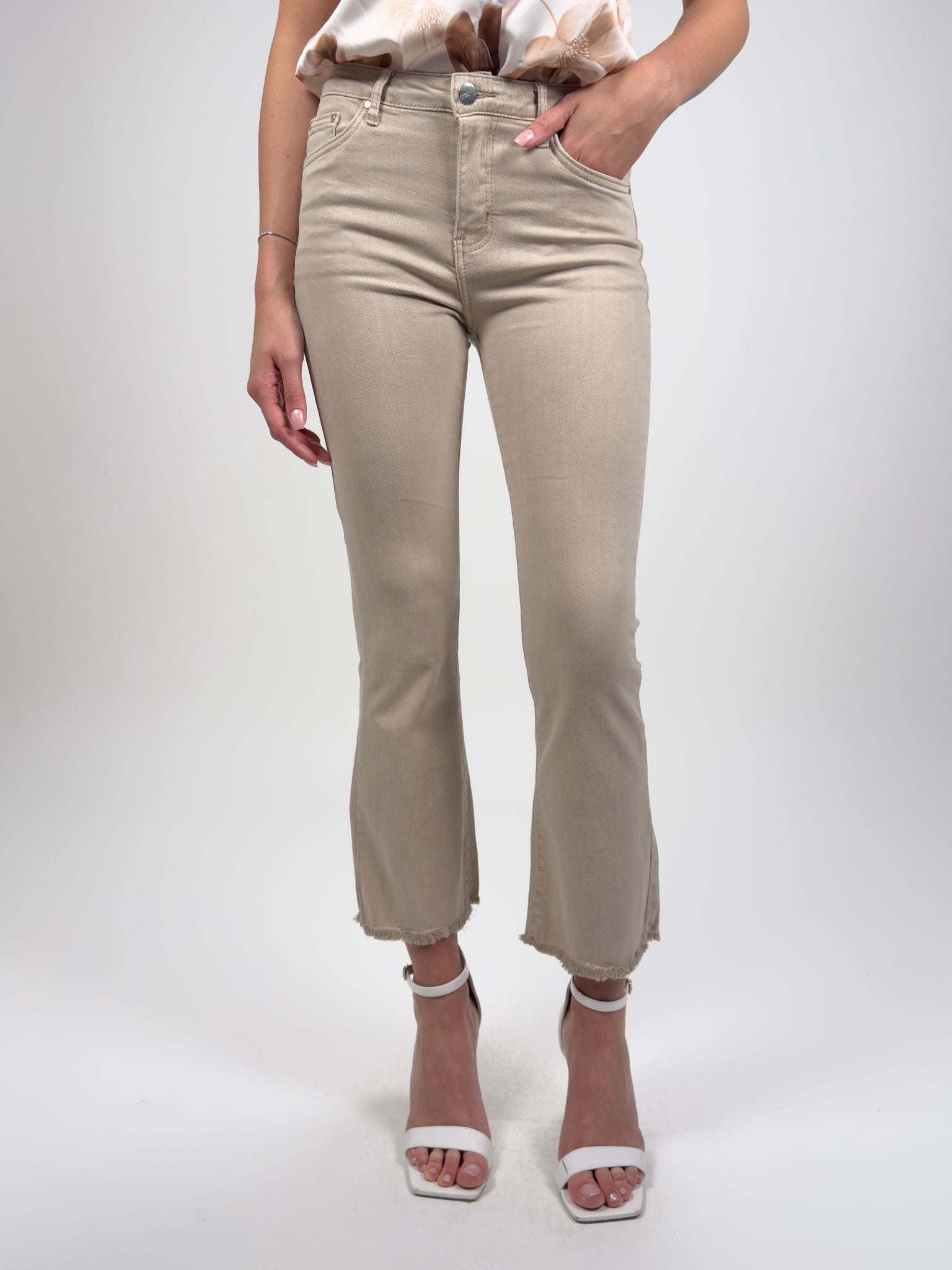 Jeans Trombetta Nocciola