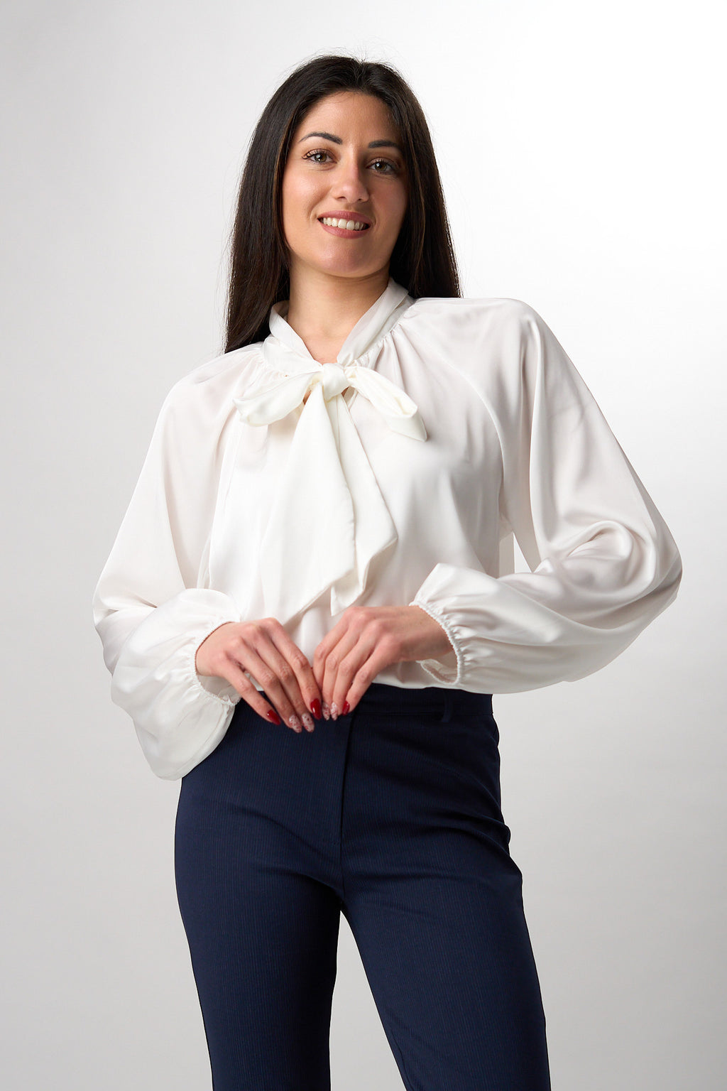 Camicia Satin Fiocco