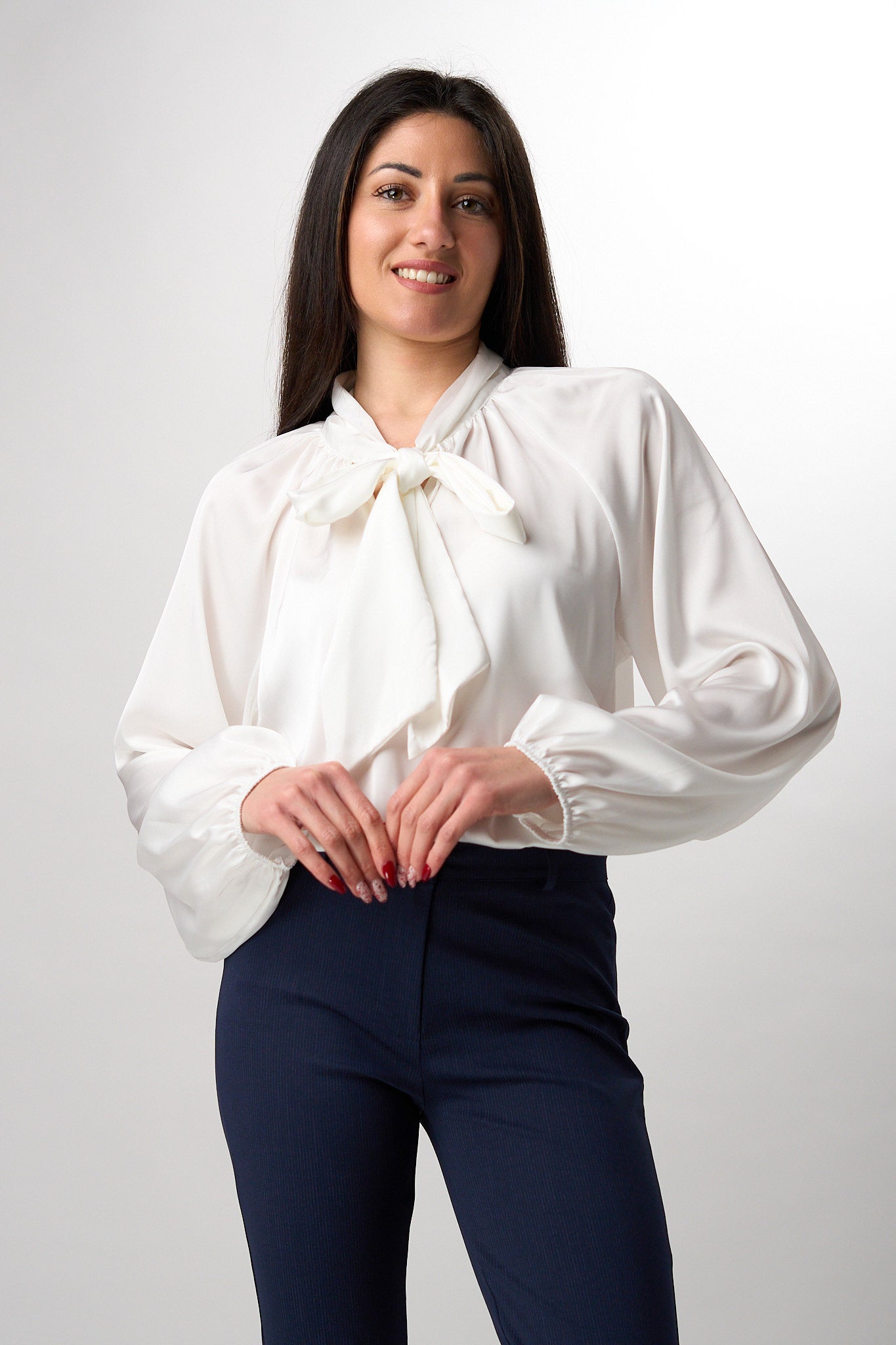 Camicia Satin Fiocco