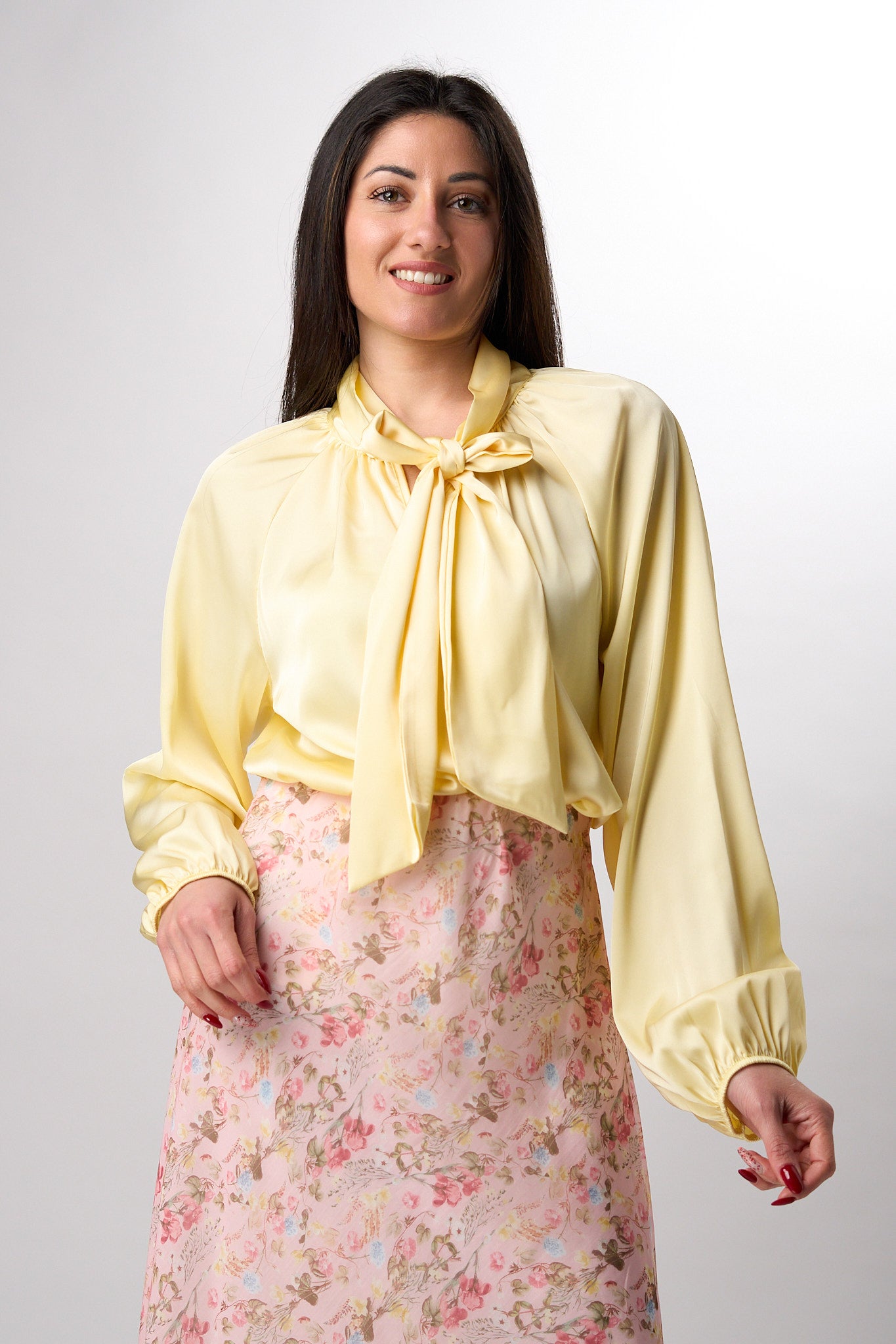 Camicia Satin Fiocco