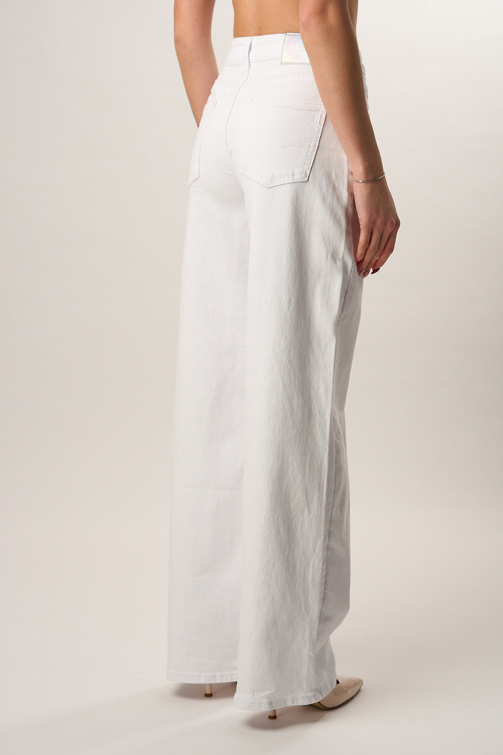 Jeans Wideleg White