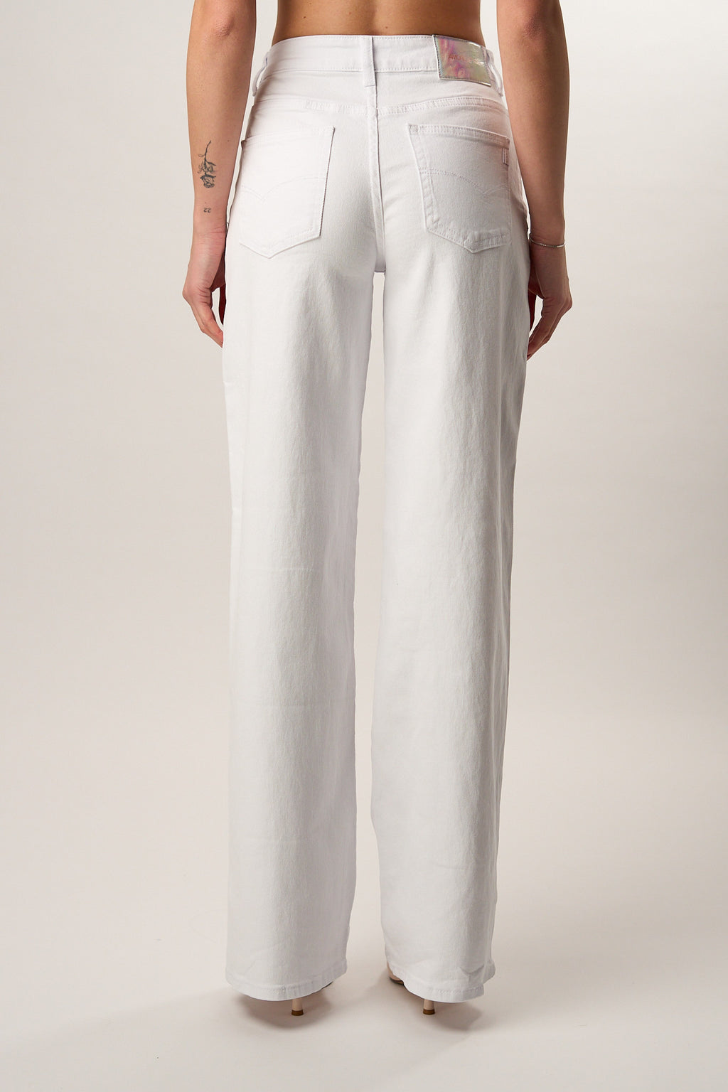 Jeans Wideleg White