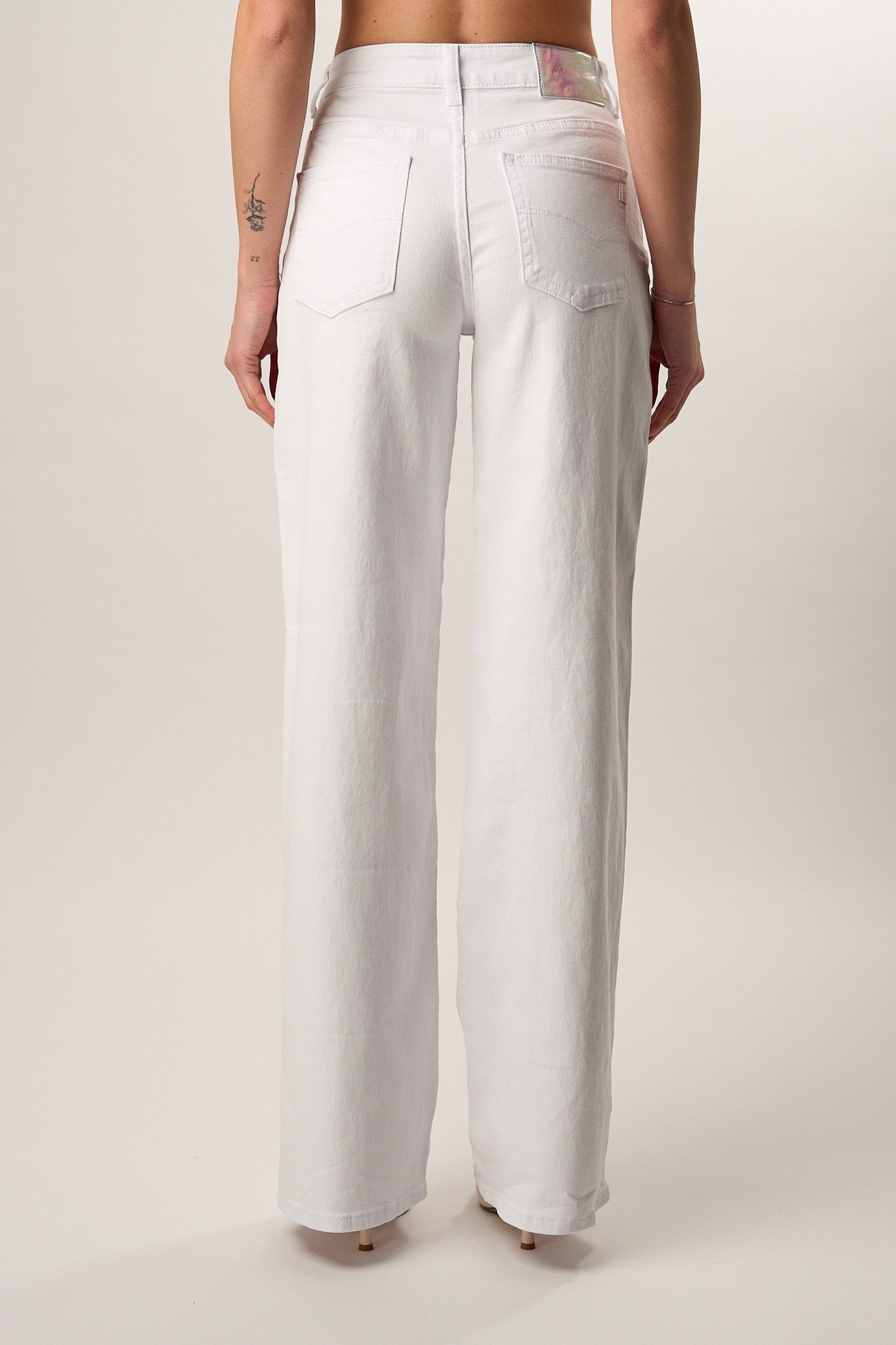 Jeans Wideleg White