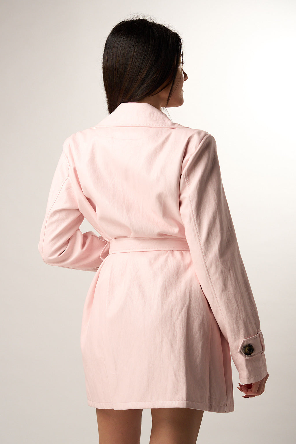 Trench Ecopelle Rosa