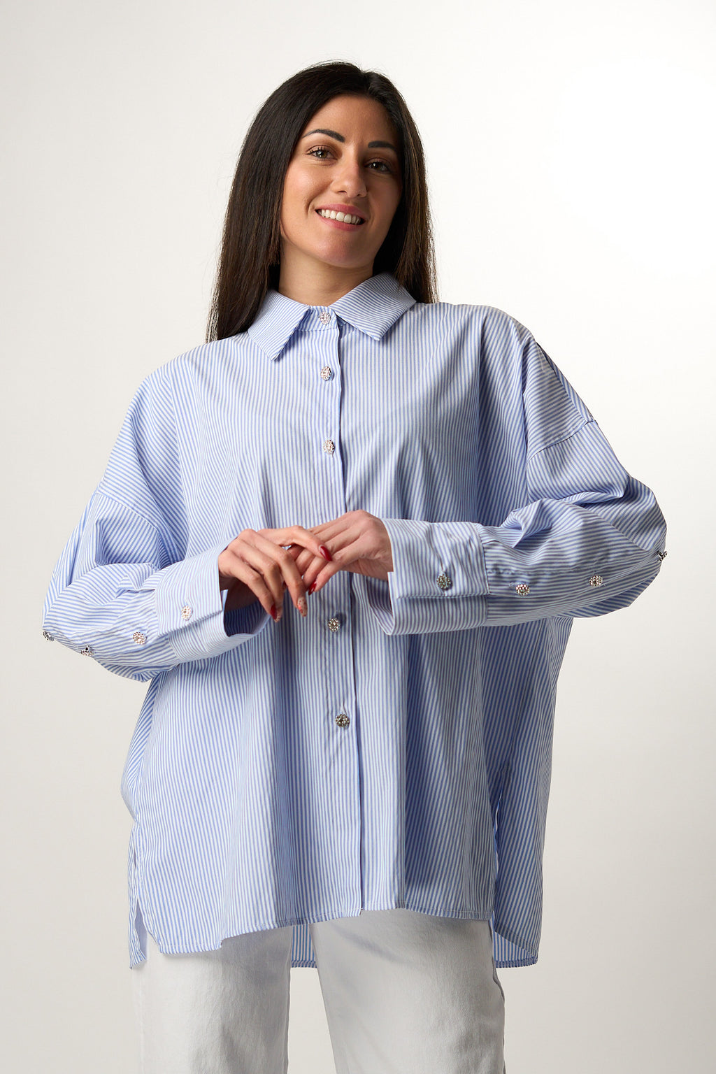Camicia Righe Gioiello