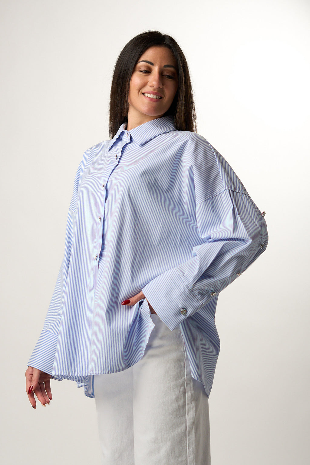 Camicia Righe Gioiello