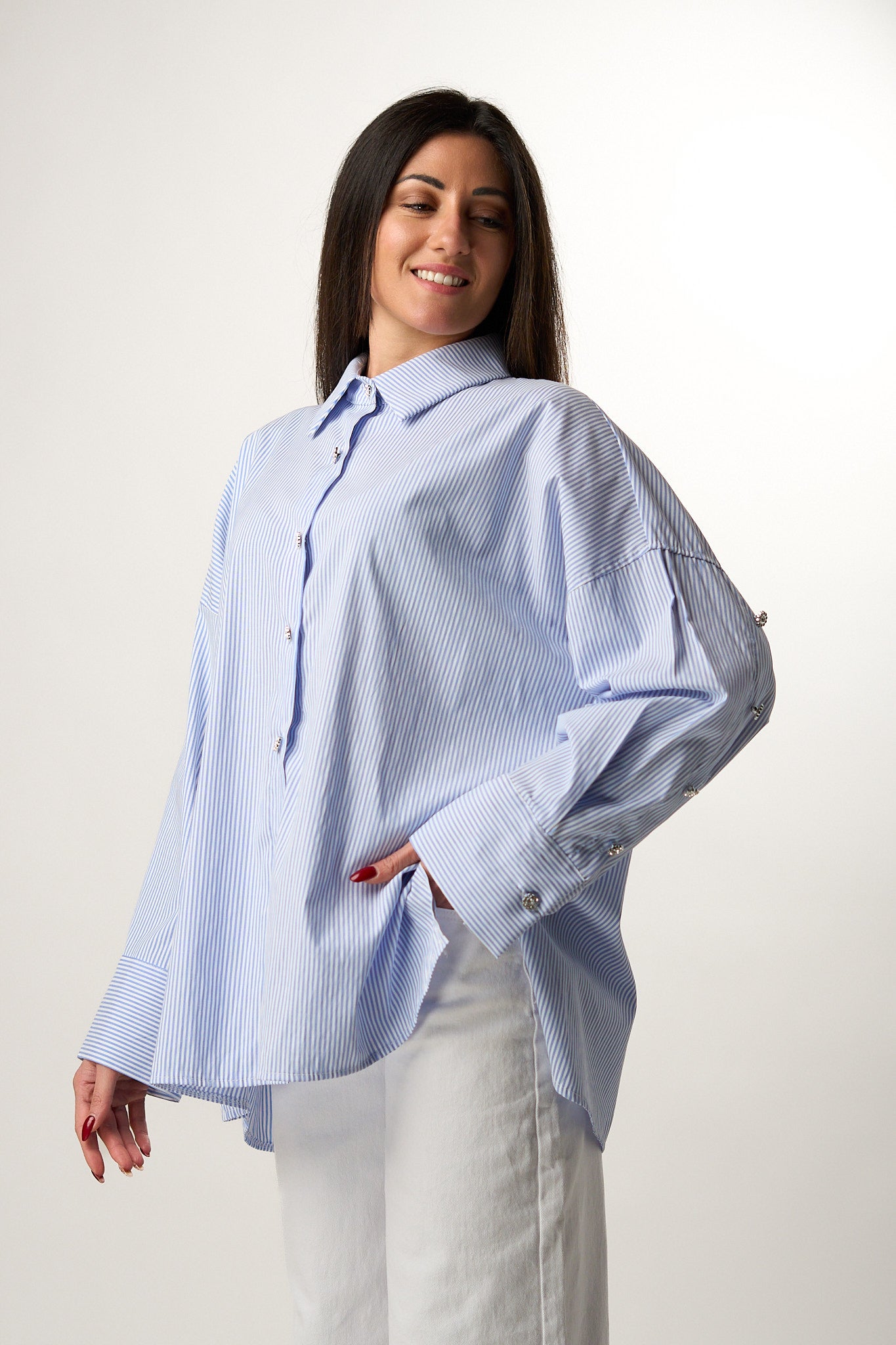 Camicia Righe Gioiello